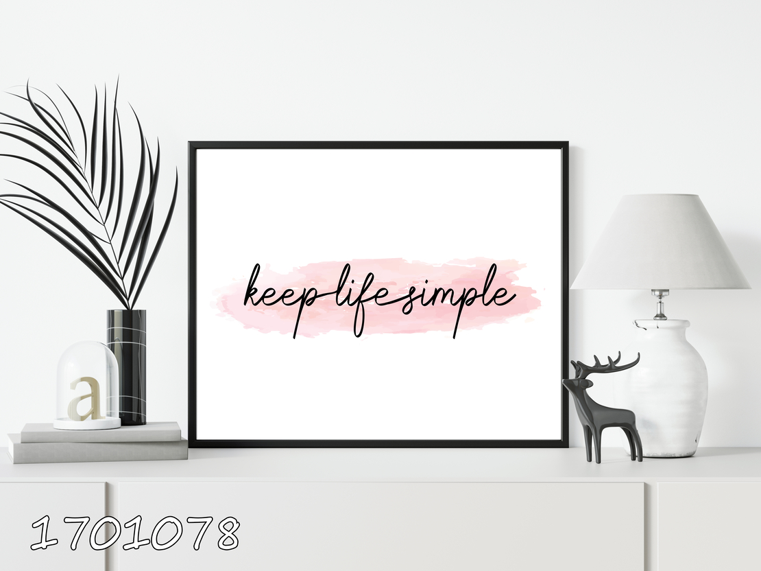 סטים בהרכבה עצמית תמונה דגם 17010783-keep life simple
