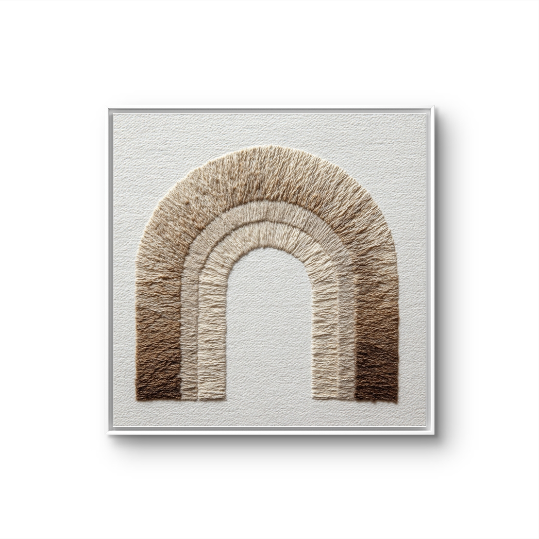 קשת בוהו – תמונת קנבס בוהו מינימליסטית עם קשת טקסטורה | SQ3383