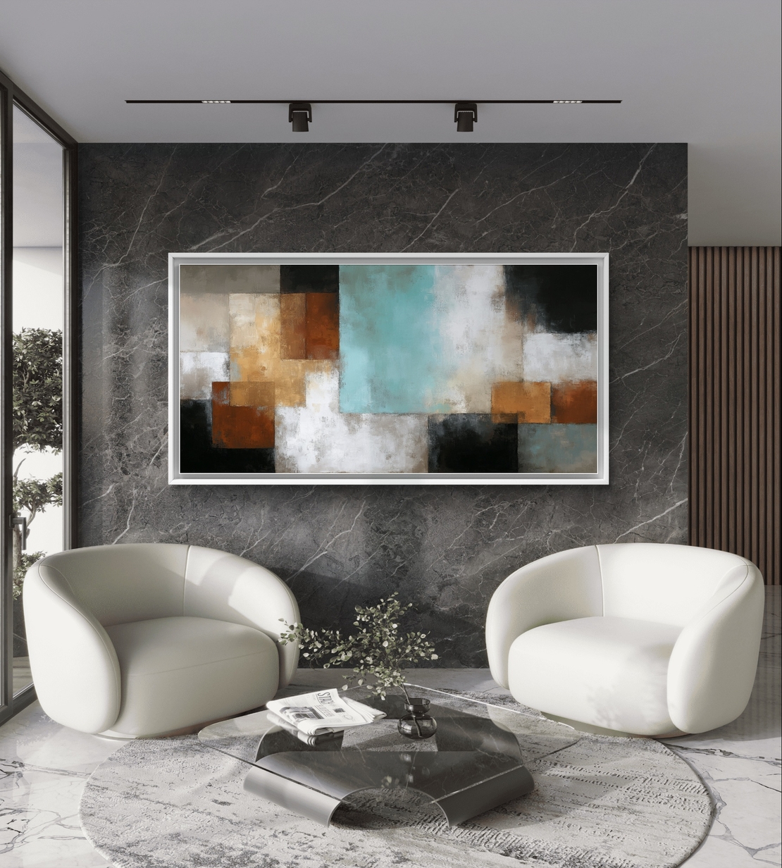 תמונת קנבס לסלון/חדר שינה | הרמוניה מודרנית | דגם - CR8852