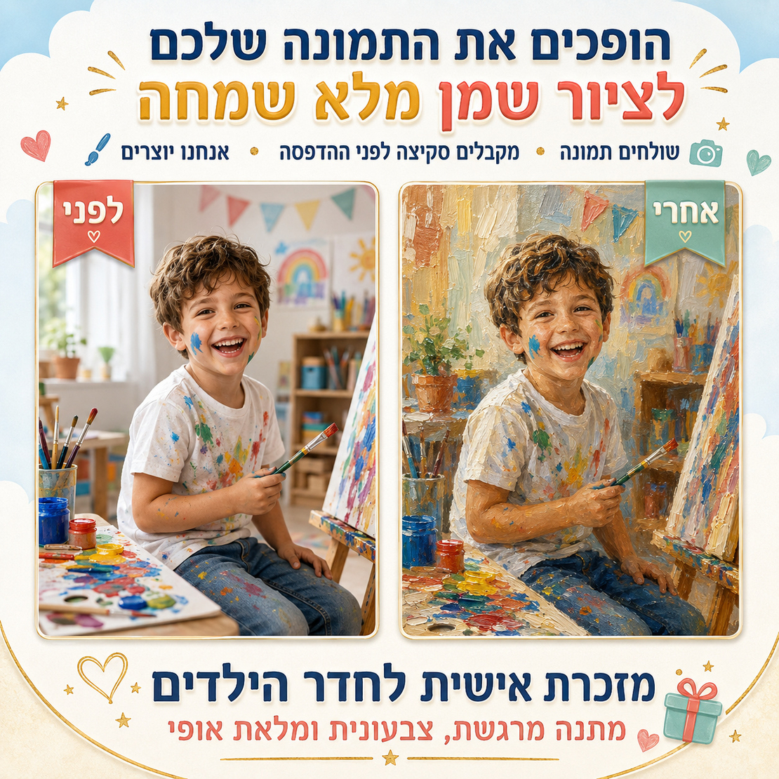 ציור שמן מתמונה בהתאמה אישית מודפס על קנבס כותנה