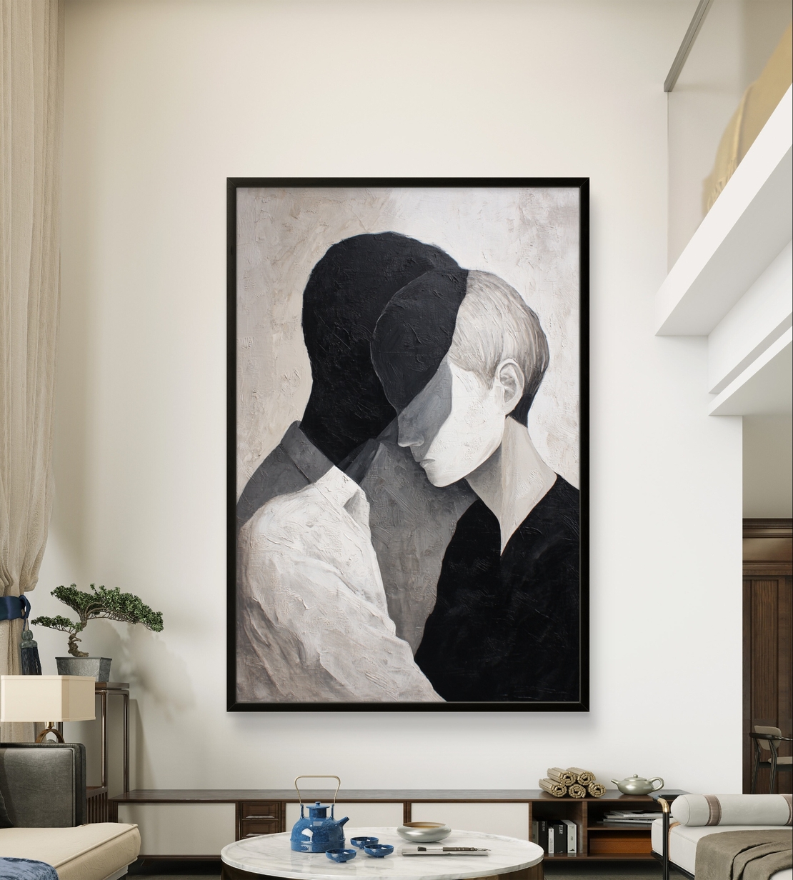 תמונת קנבס מודרנית רומנטית לבית