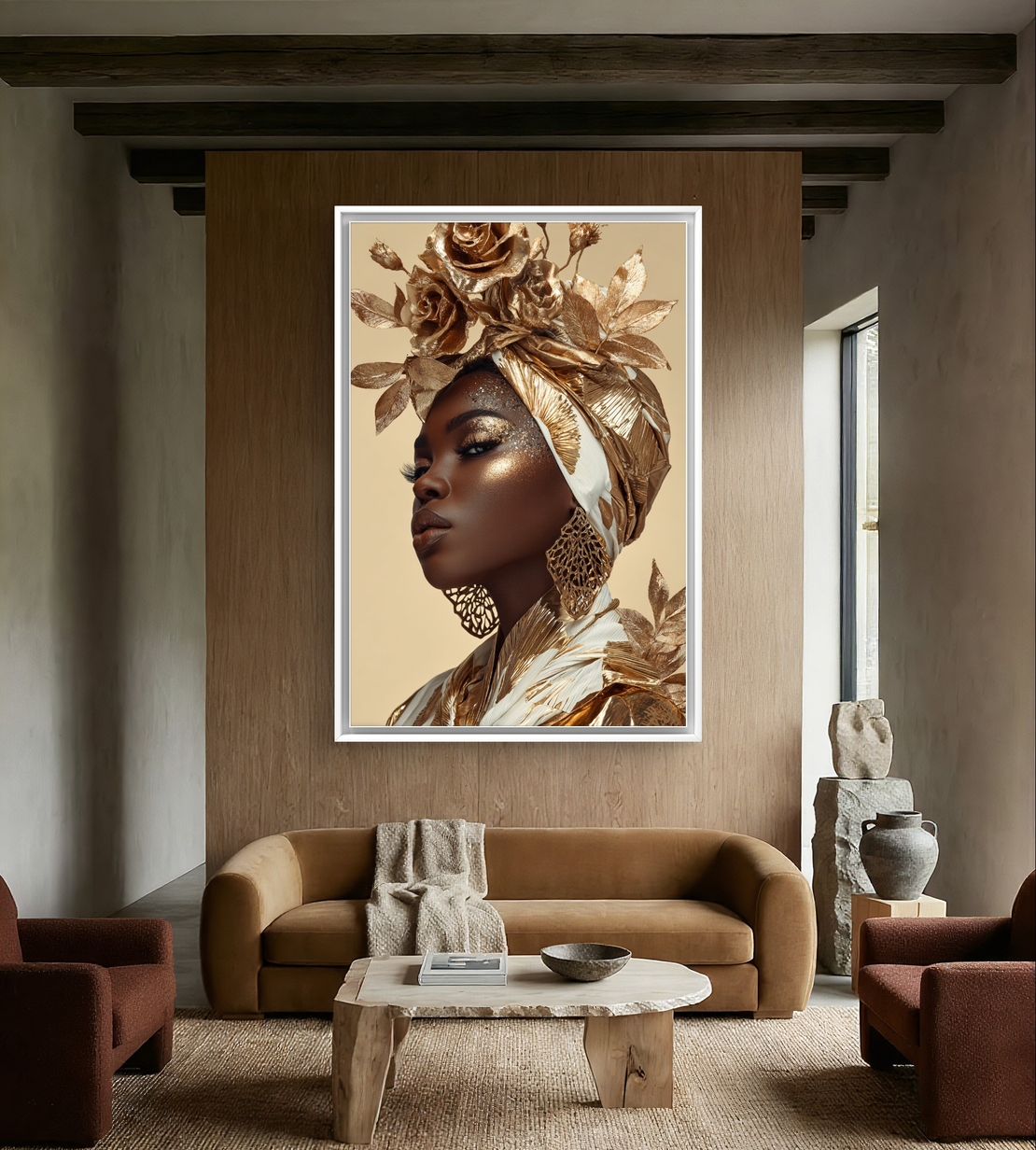 תמונת קנבס בעיצוב פורטרט נשי עוצמתי