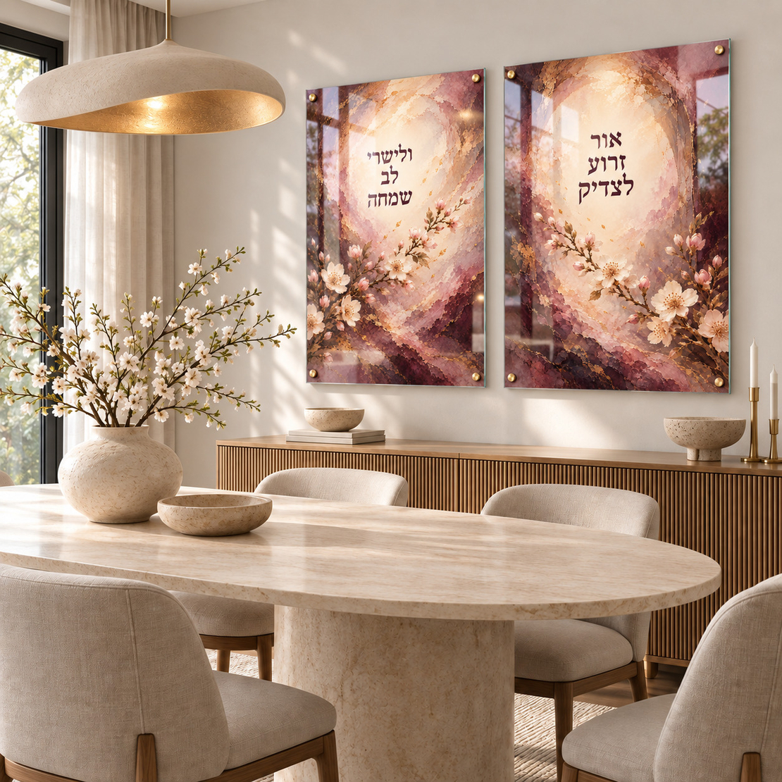 אור זרוע לצדיק עם פריחת שקד | דגם RG2981