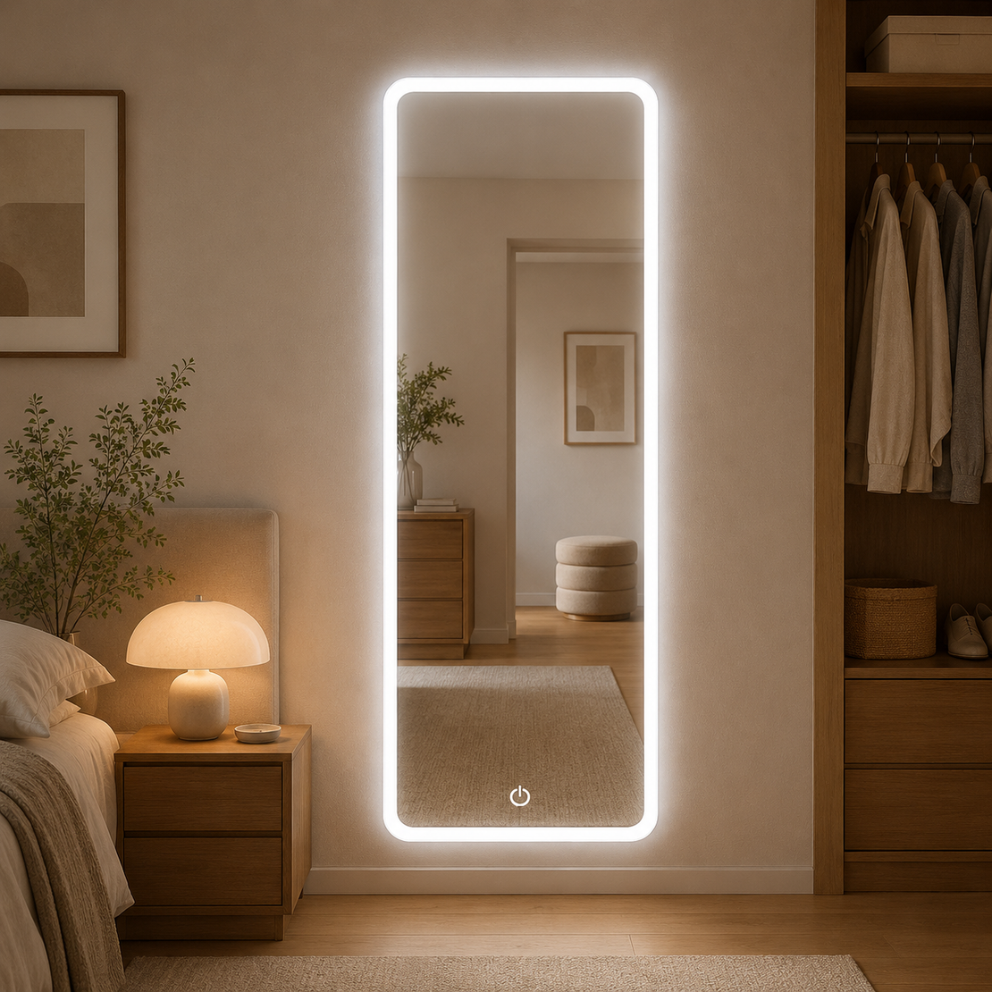מראת הילה לומינה עם תאורת LED