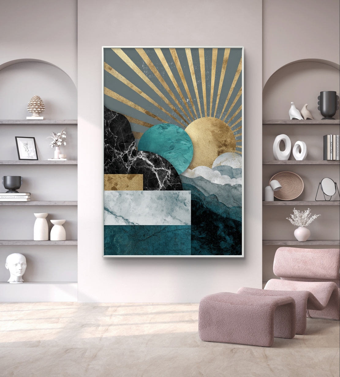 Alt Text: Canvas wall art 