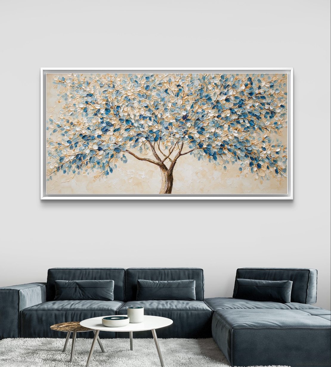 קנבס לרוחב עם עץ שלווה מבית תכשיט לבית