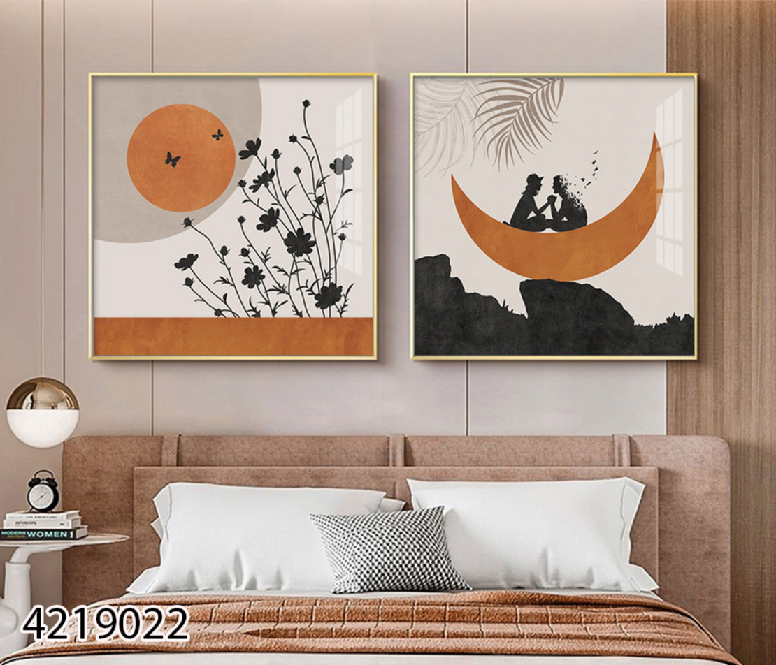 זוג תמונות מיוחדות לחדר השינה או לסלון דגם  4219022
