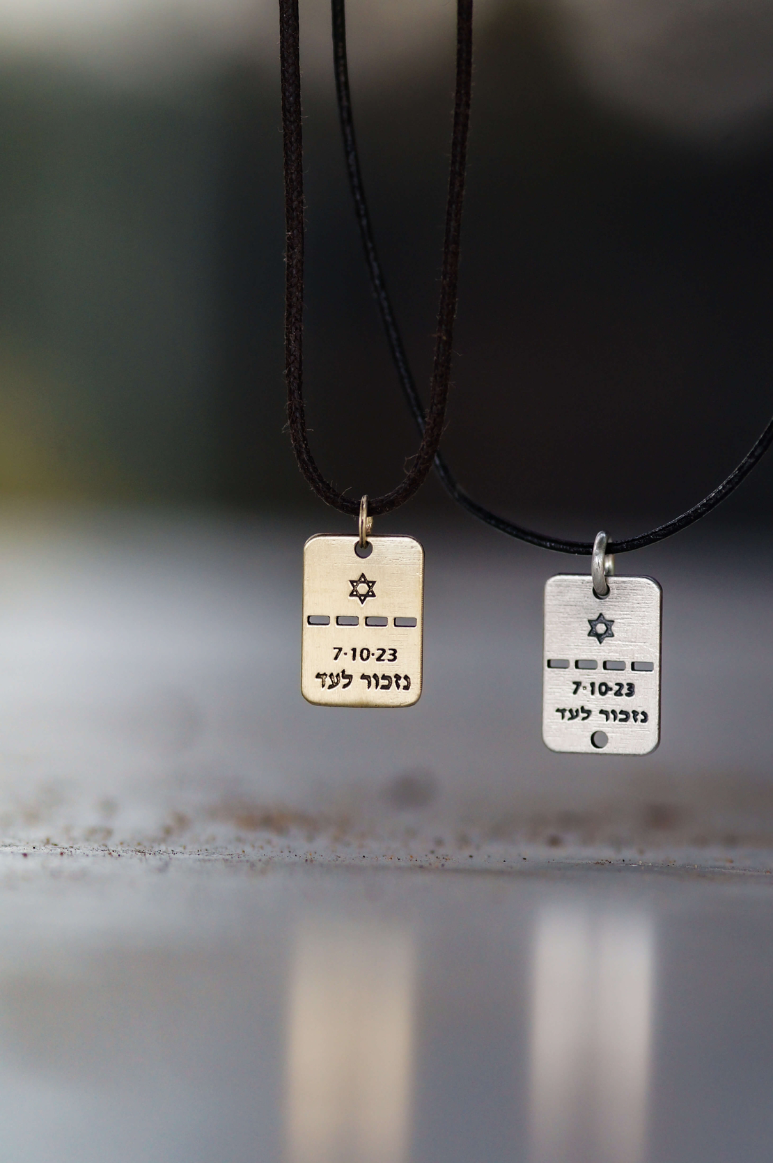 שרשרת חוט תליון זהב נזכור לעד