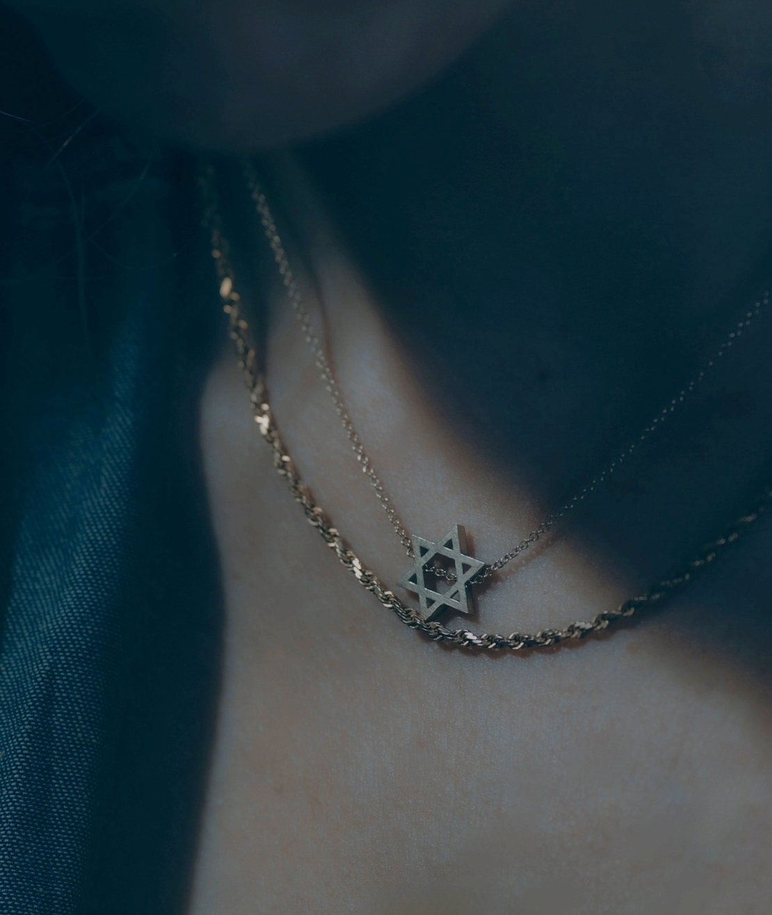 שרשרת תליון מגן דוד גדול