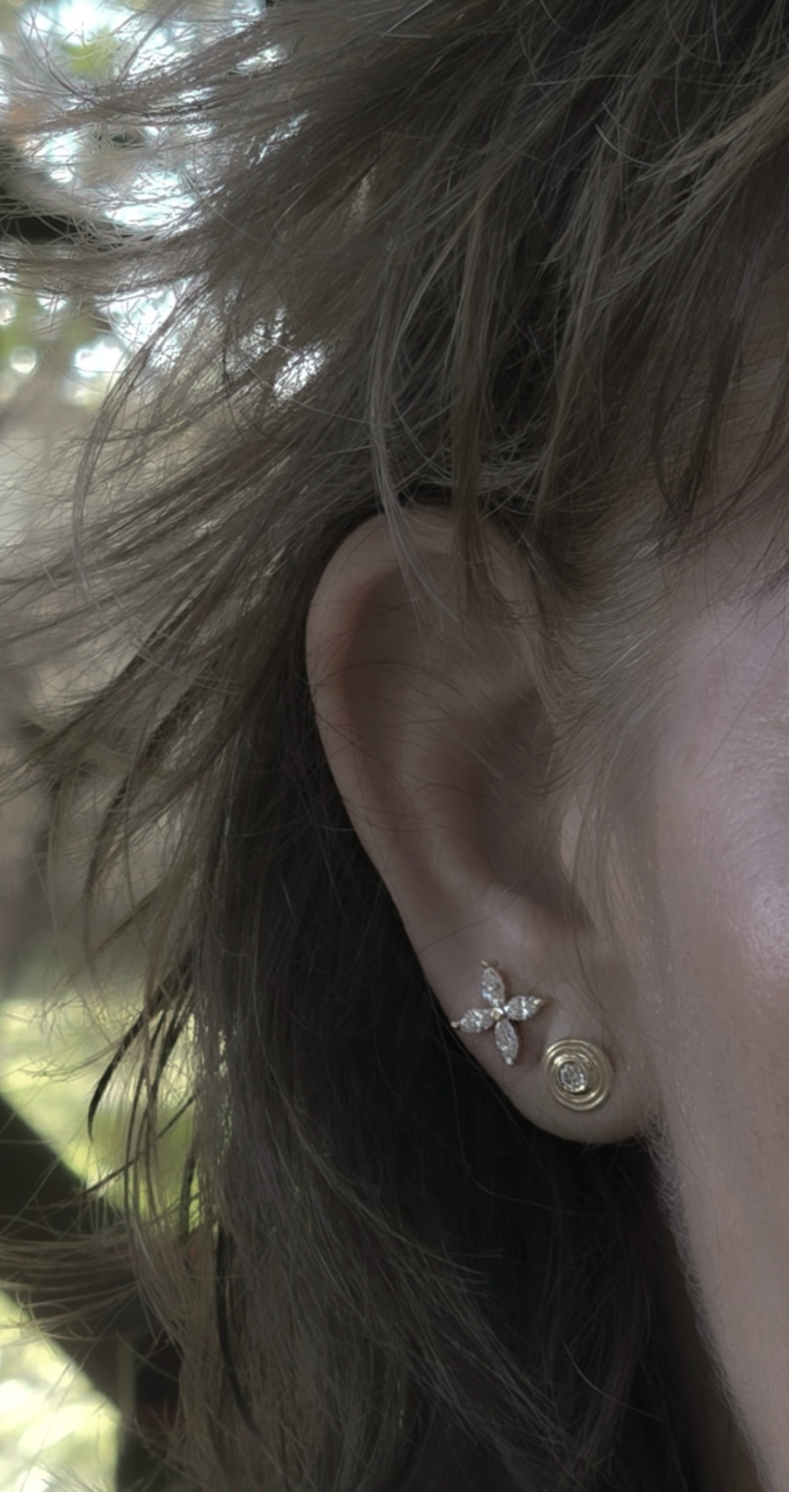 עגיל Lumina יהלומי מעבדה