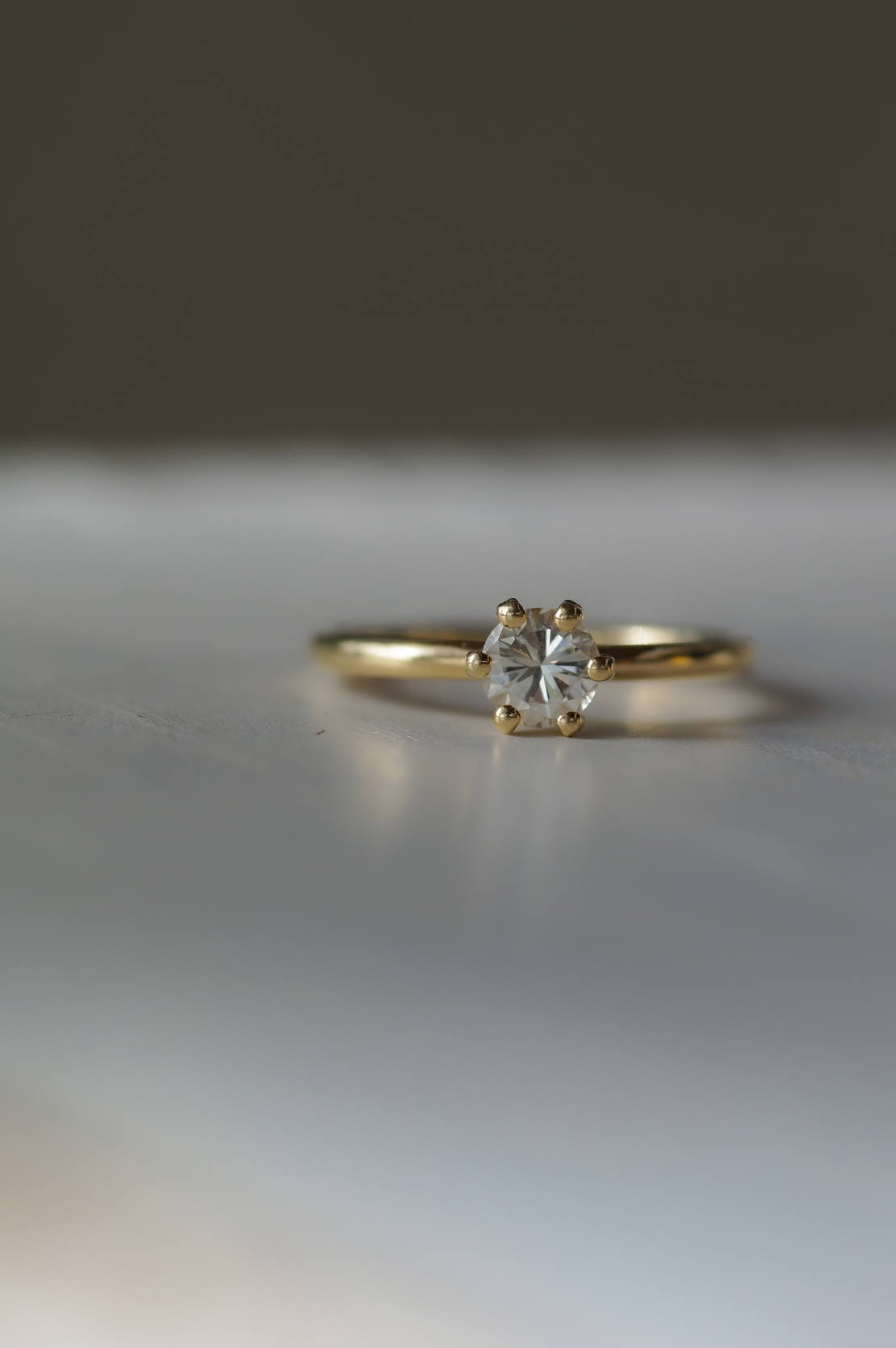 טבעת פרח יהלום מעבדה