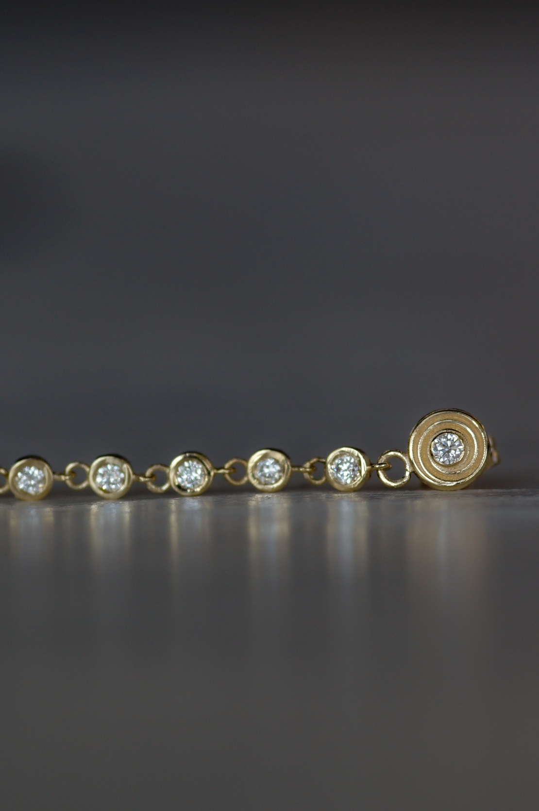 עגיל spira drop יהלומים לבנים