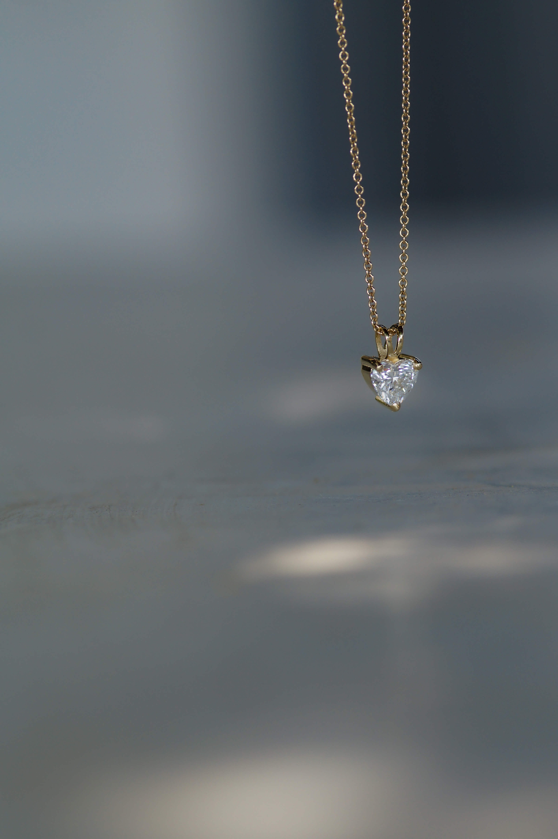 שרשרת יהלום  לב   0.50CT  מעבדה