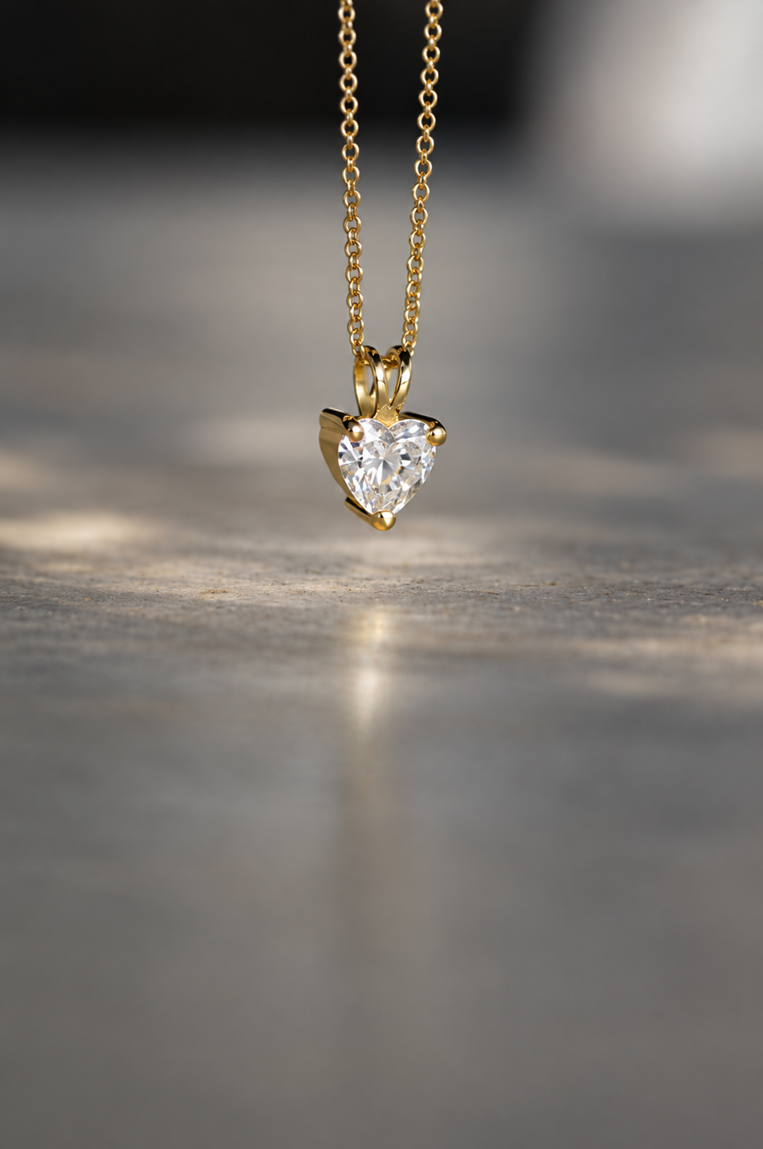 שרשרת יהלום לב  0.50CT  מעבדה