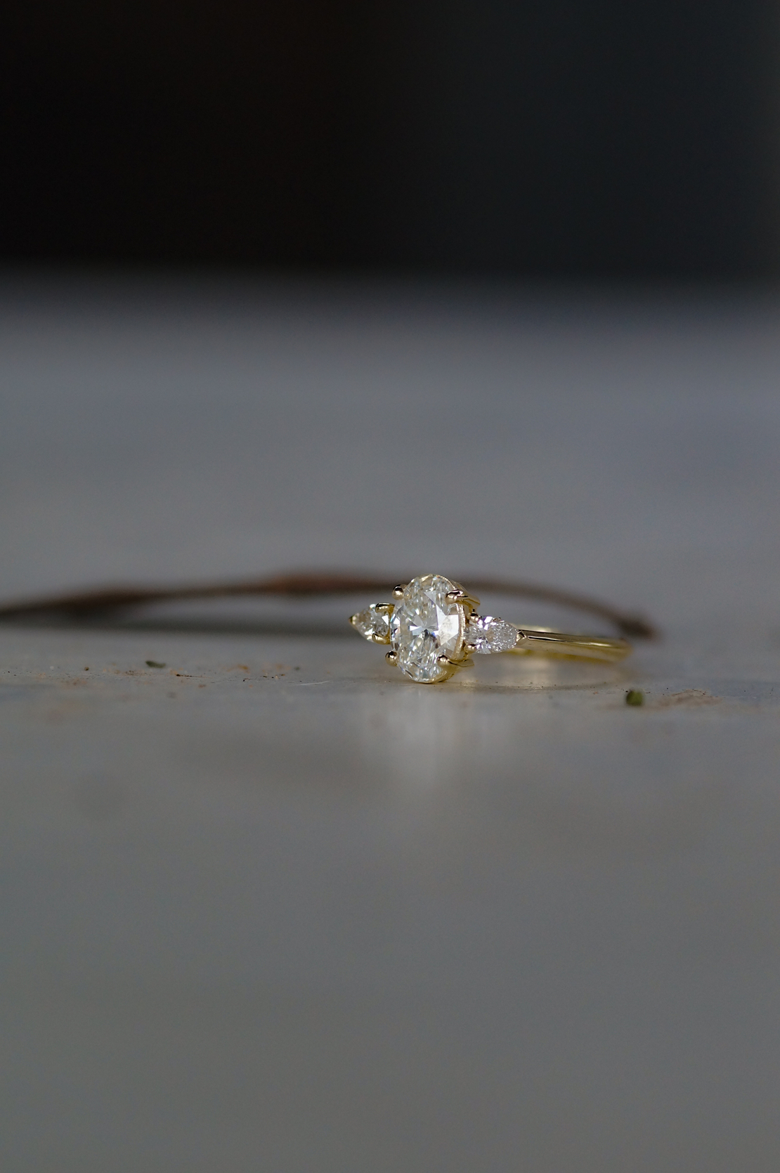 טבעת אמה יהלומי מעבדה