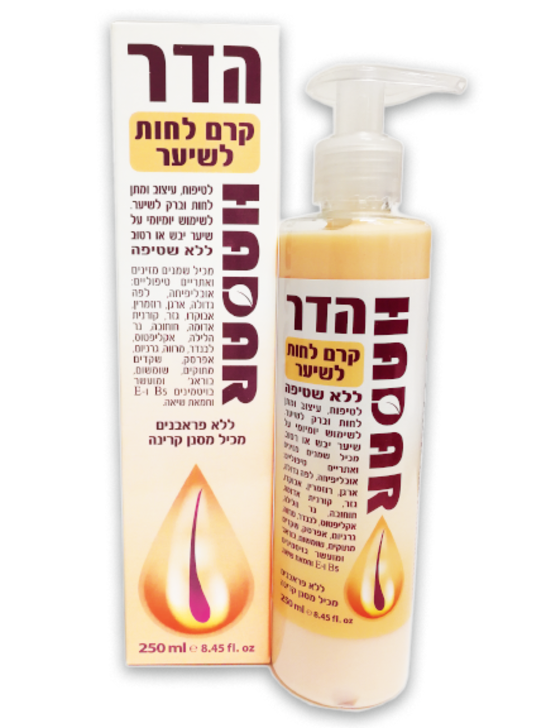 קרם לחות לשיער הדר