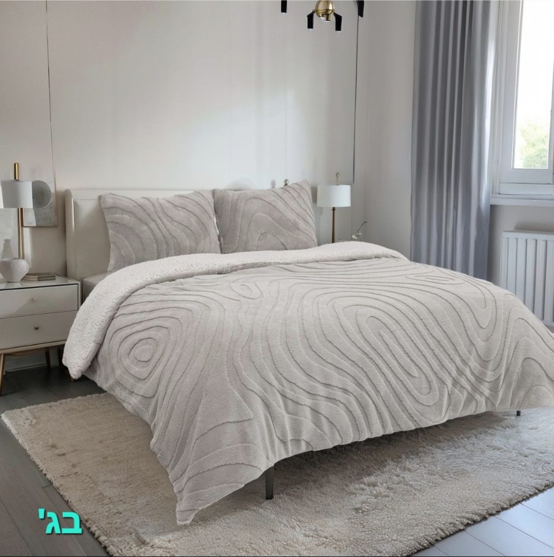 שמיכת חורף יחיד גודל 150X200 בצבע בג'