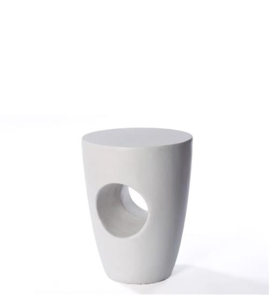 שולחן צד מפוליאסטר בצבע לבן