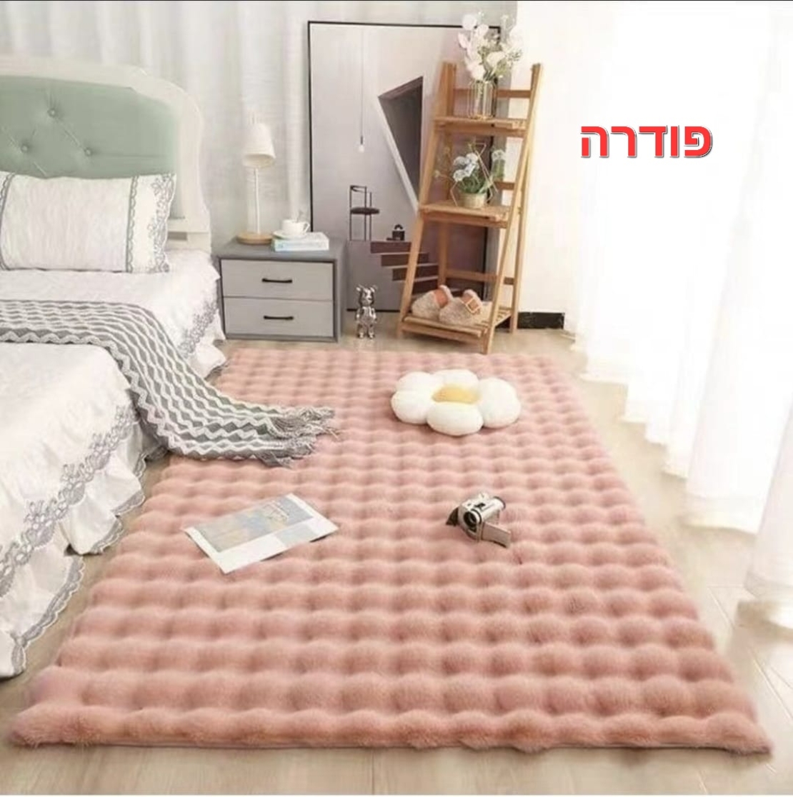 שטיח דגם לאונרדו בצבע פודרה גודל 120X180 ס