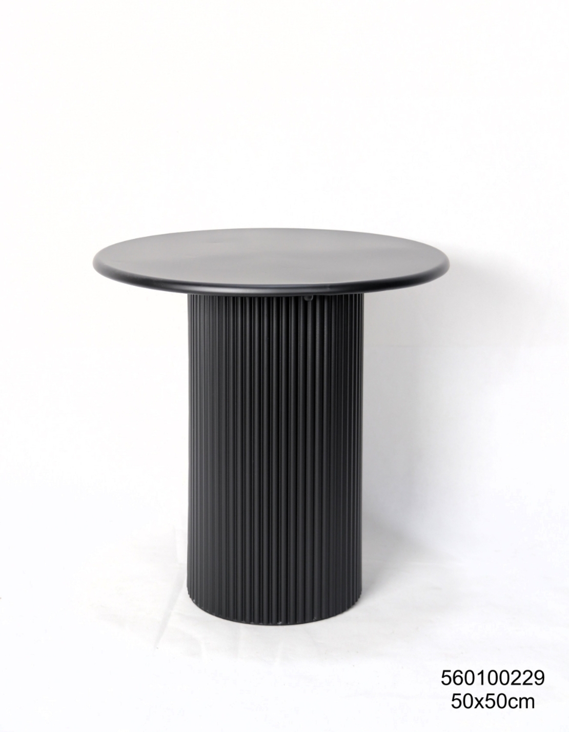 שולחן צד ממתכת  בצבע שחור