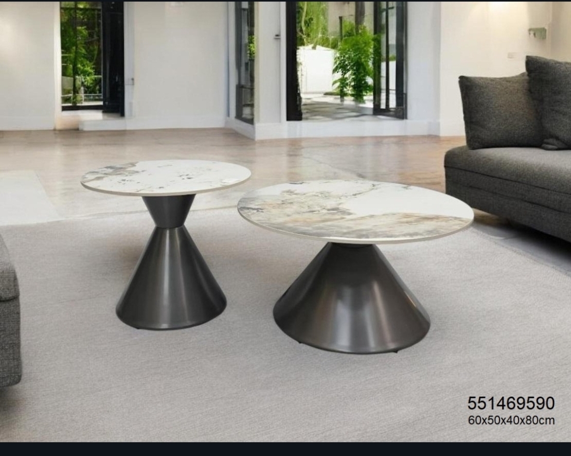 זוג שולחנות סלון  ממתכת