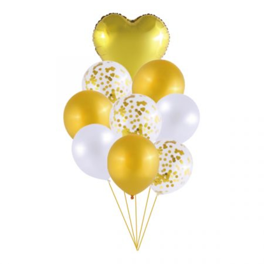 Gold balloon bouquet