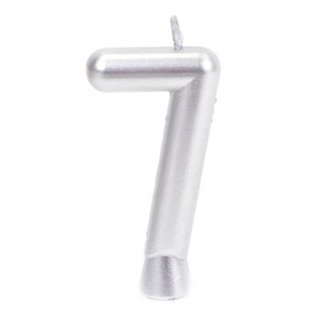 Birthday candle - 7 - silver