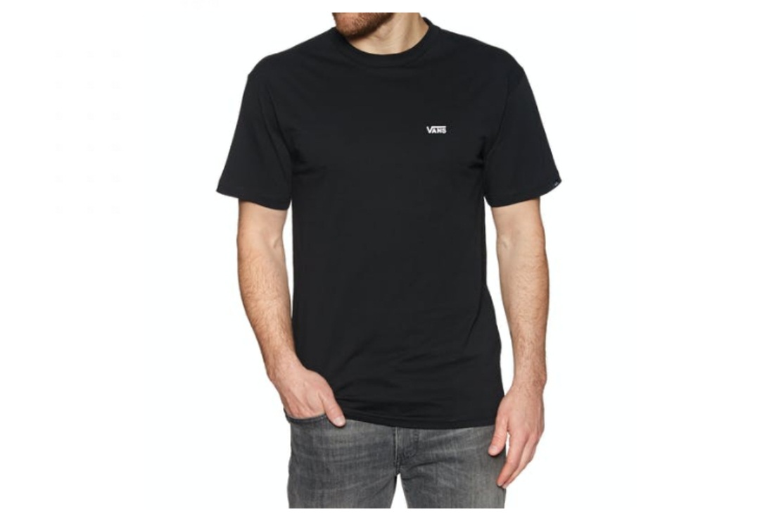 Vans - טי שירט לוגו קטן בשחור