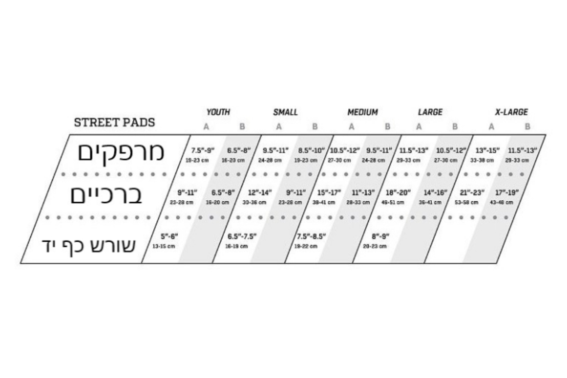 Protec - ערכת 3 זוגות מיגון לילדים במידה Medium