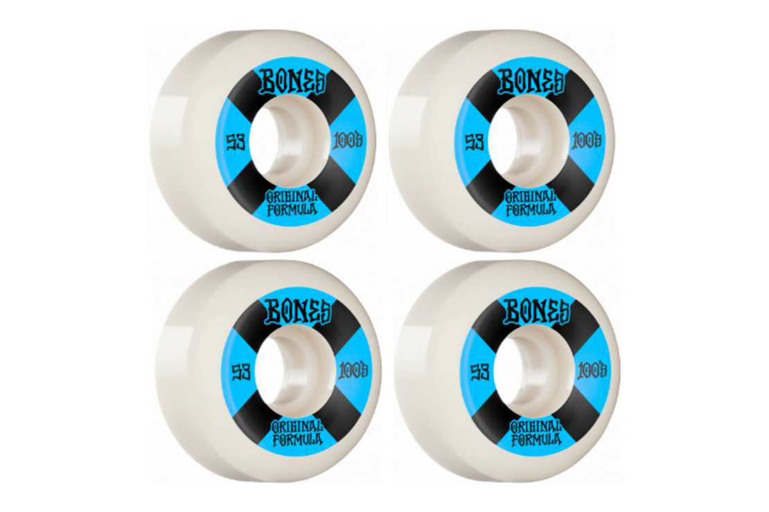 Bones - גלגלים לסקייטבורד 100S OG V5 במידה 53MM