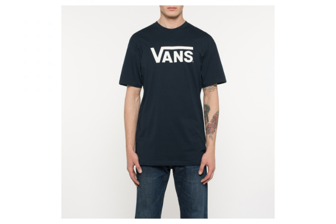 Vans - טי שירט לוגו קלאסית בכחול