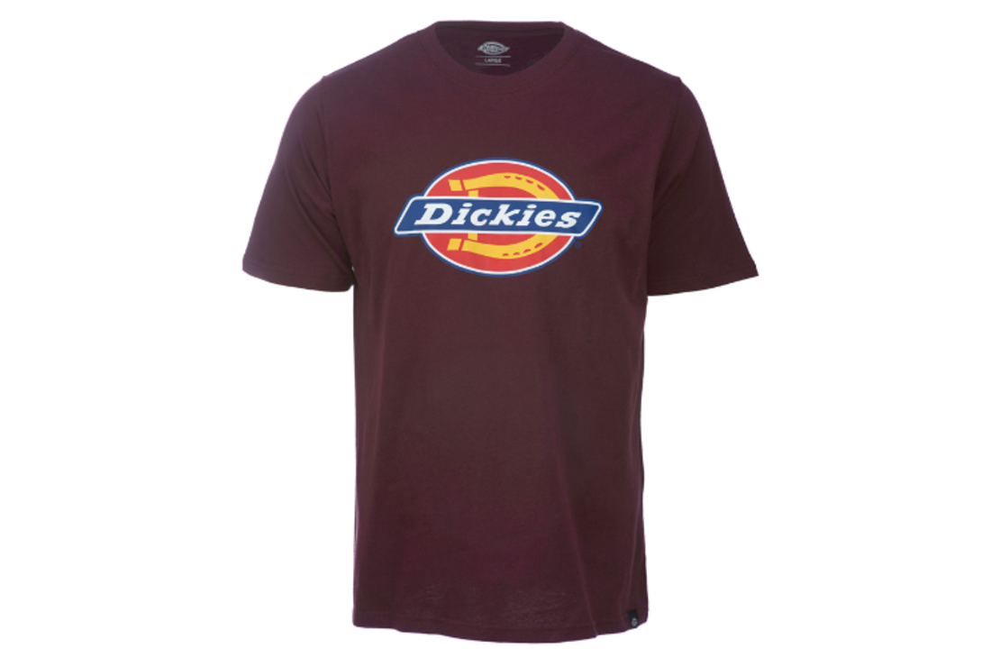 Dickies - טי שירט לוגו קלאסית בבורדו