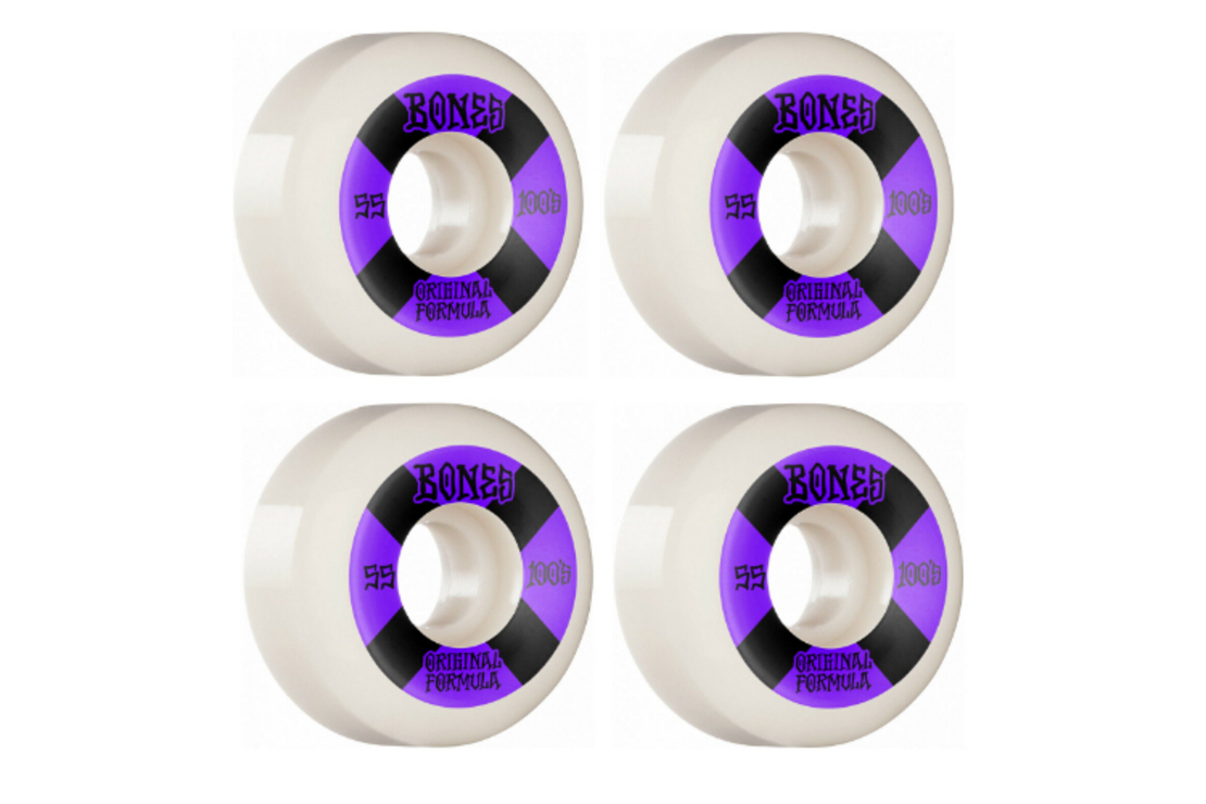 Bones - גלגלים לסקייטבורד 100S OG V5 במידה 55MM