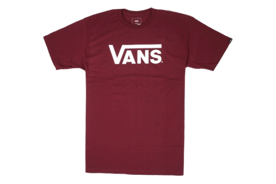 Vans - טי שירט לוגו קלאסית בבורדו