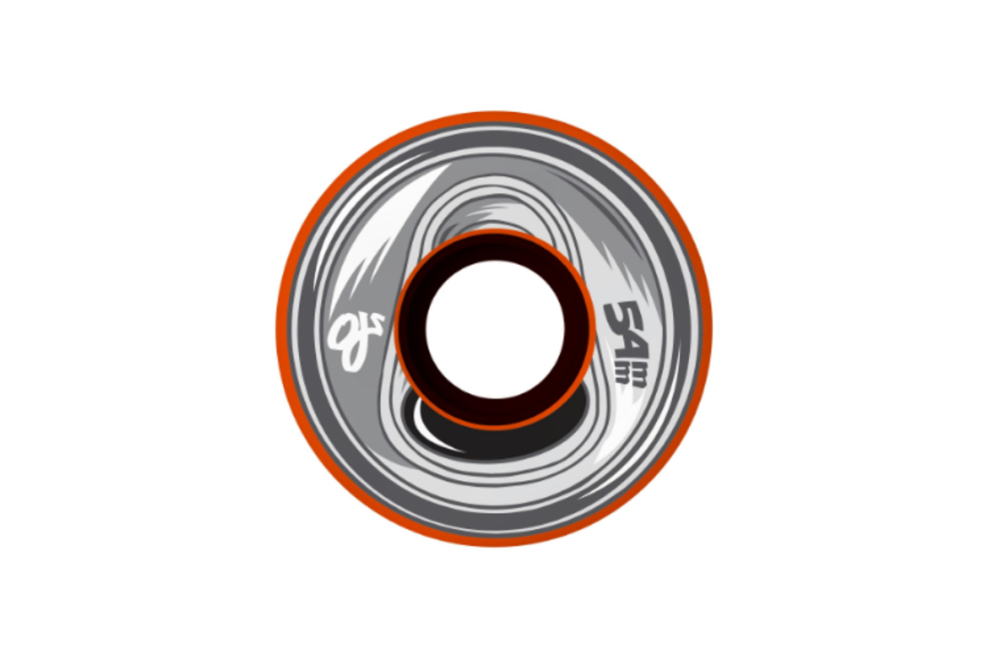 OJ - גלגלים לסקייטבורד 92A בגודל 54MM