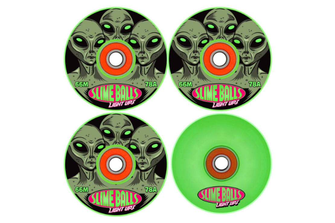 Slime Balls - גלגלים לסקייטבורד 78A בגודל 66MM