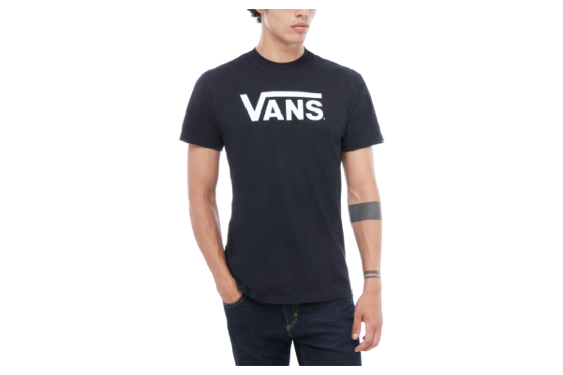 Vans - טי שירט לוגו קלאסית בשחור