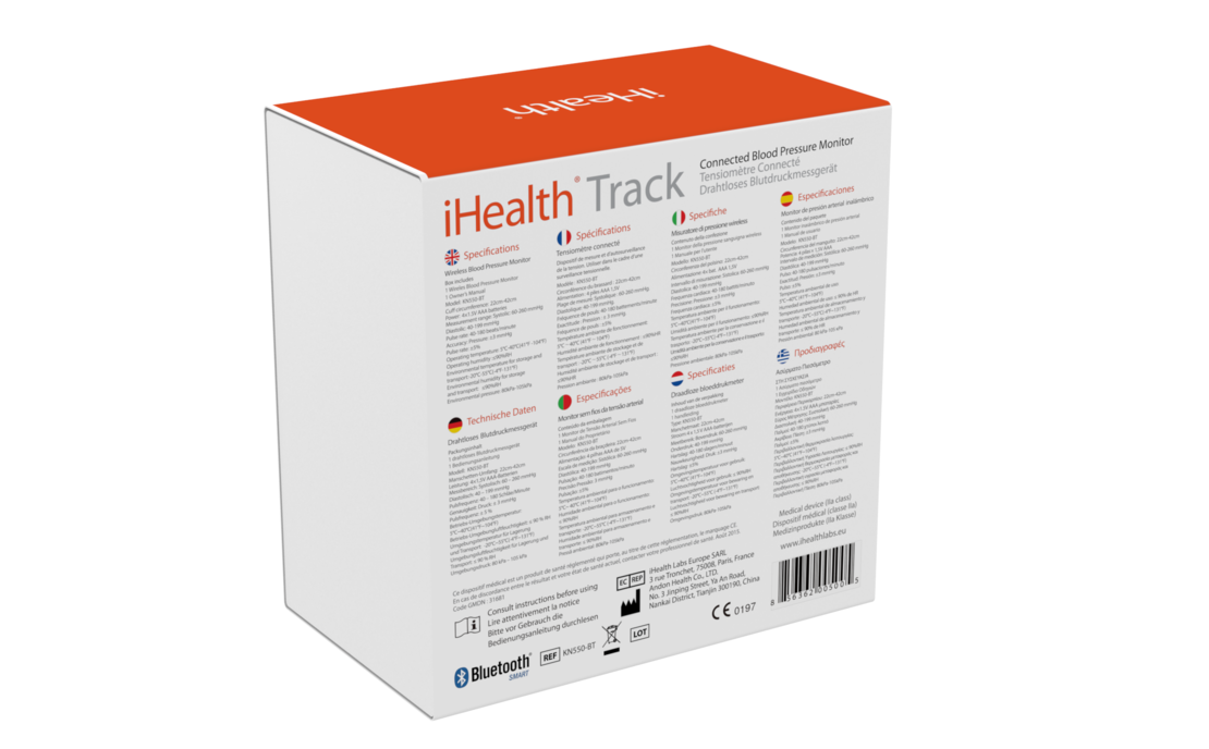 iHealth - מד לחץ דם חכם דגם KN-550BT