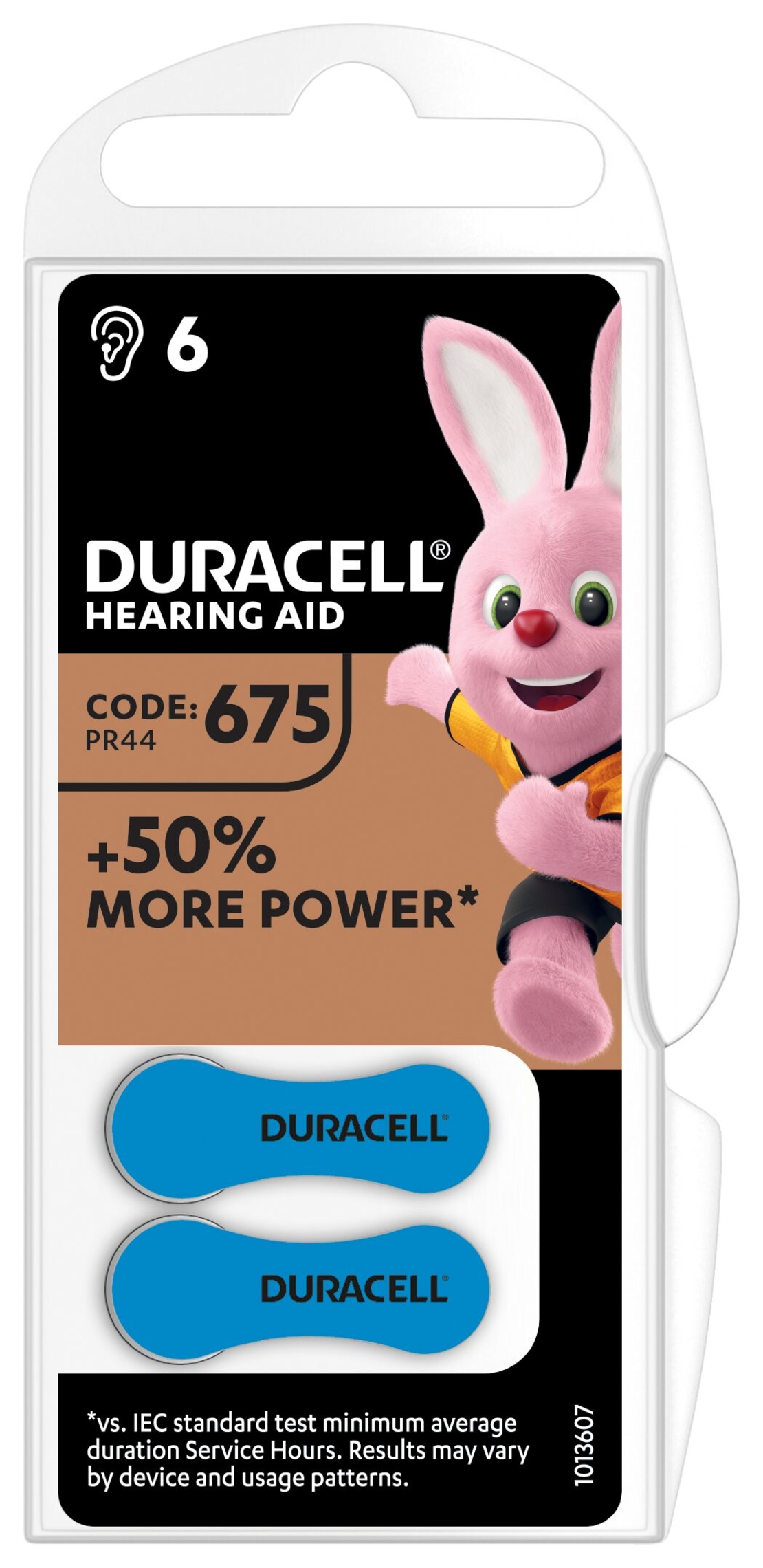 דורסל / DURACELL  -  סוללה למכשיר שמיעה 675 (6 יחידות)