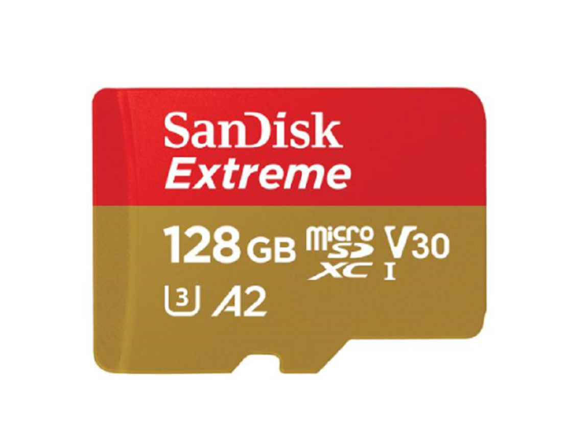 כרטיס זיכרון SanDisk Extreme A2 Micro SDXC UHS-I SDSQXA1-128G- נפח 128GB