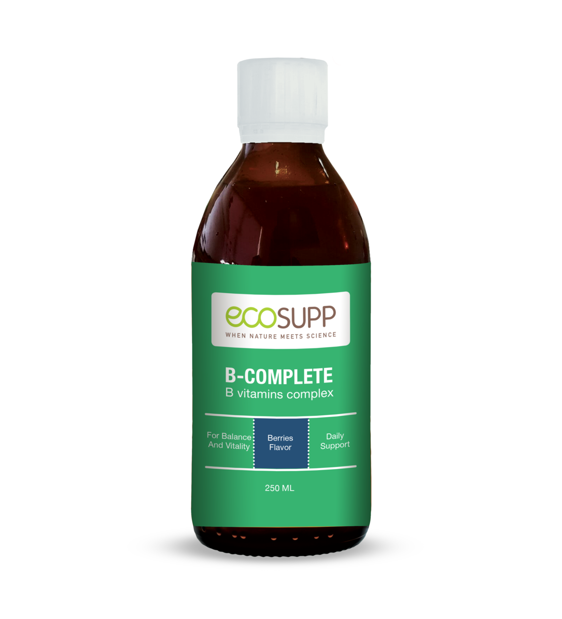 ECOSUPP / אקוסאפ - קומפלקס ויטמין בי B-COMPLETE (250 מ''ל)