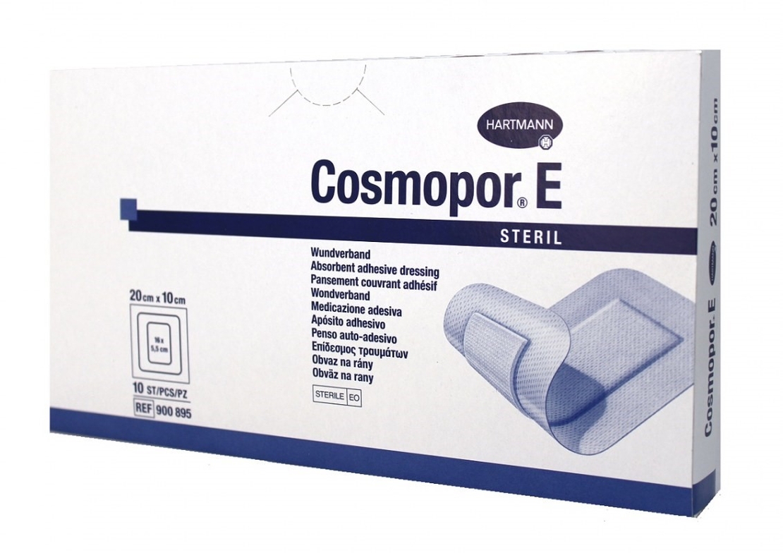 Cosmopor E - פד דביק להגנה וקיבוע גודל 25CM*10CM