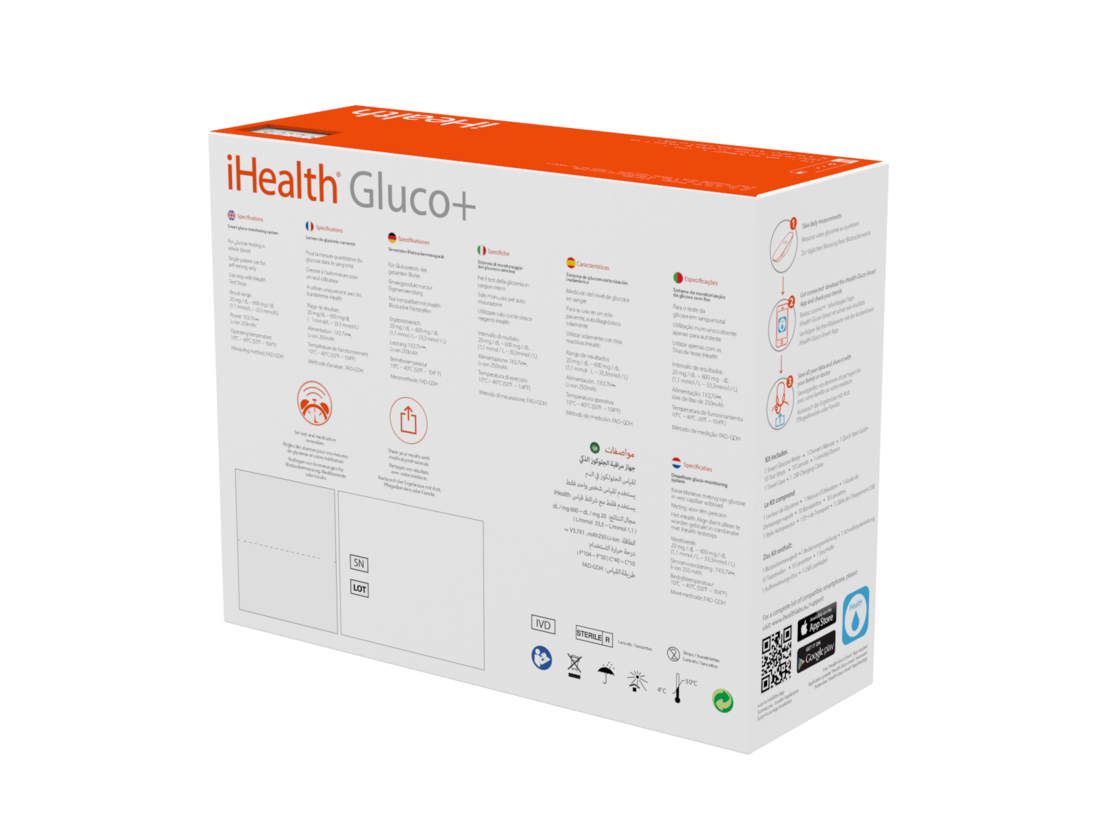 iHealth - ערכת גלוקומטר אלחוטי חכם