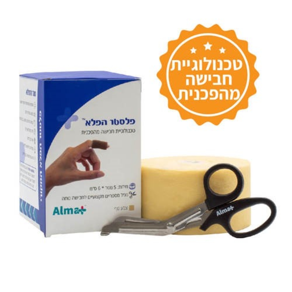 פלסטר הפלא צבע גוף(כולל מספריים)