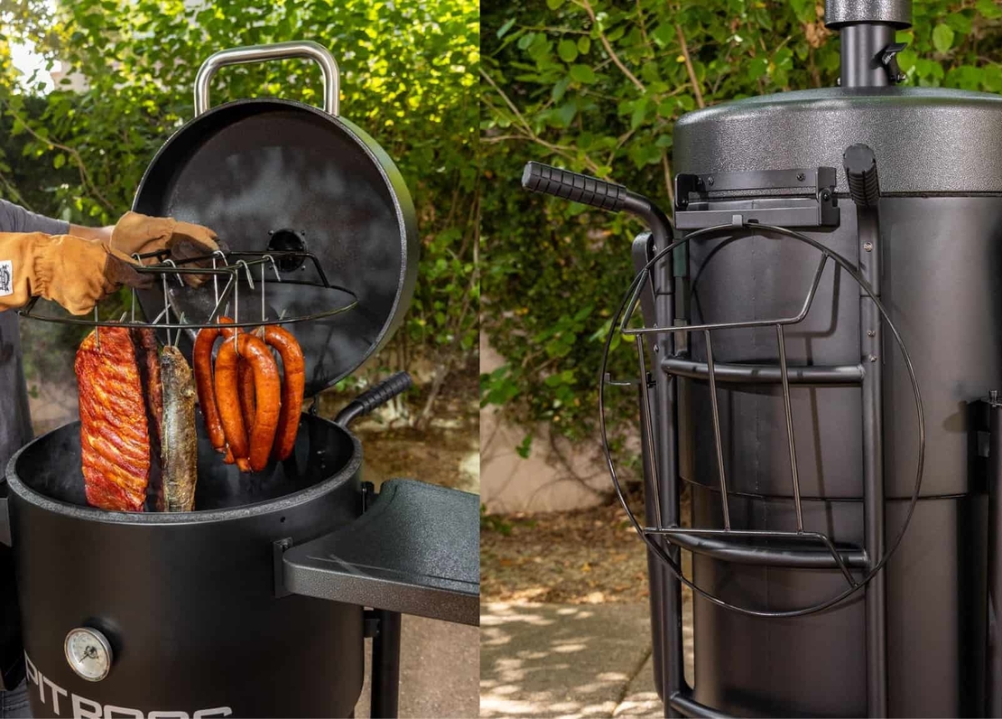 Champion Barrel Smoker גריל/מעשנה על פחמים