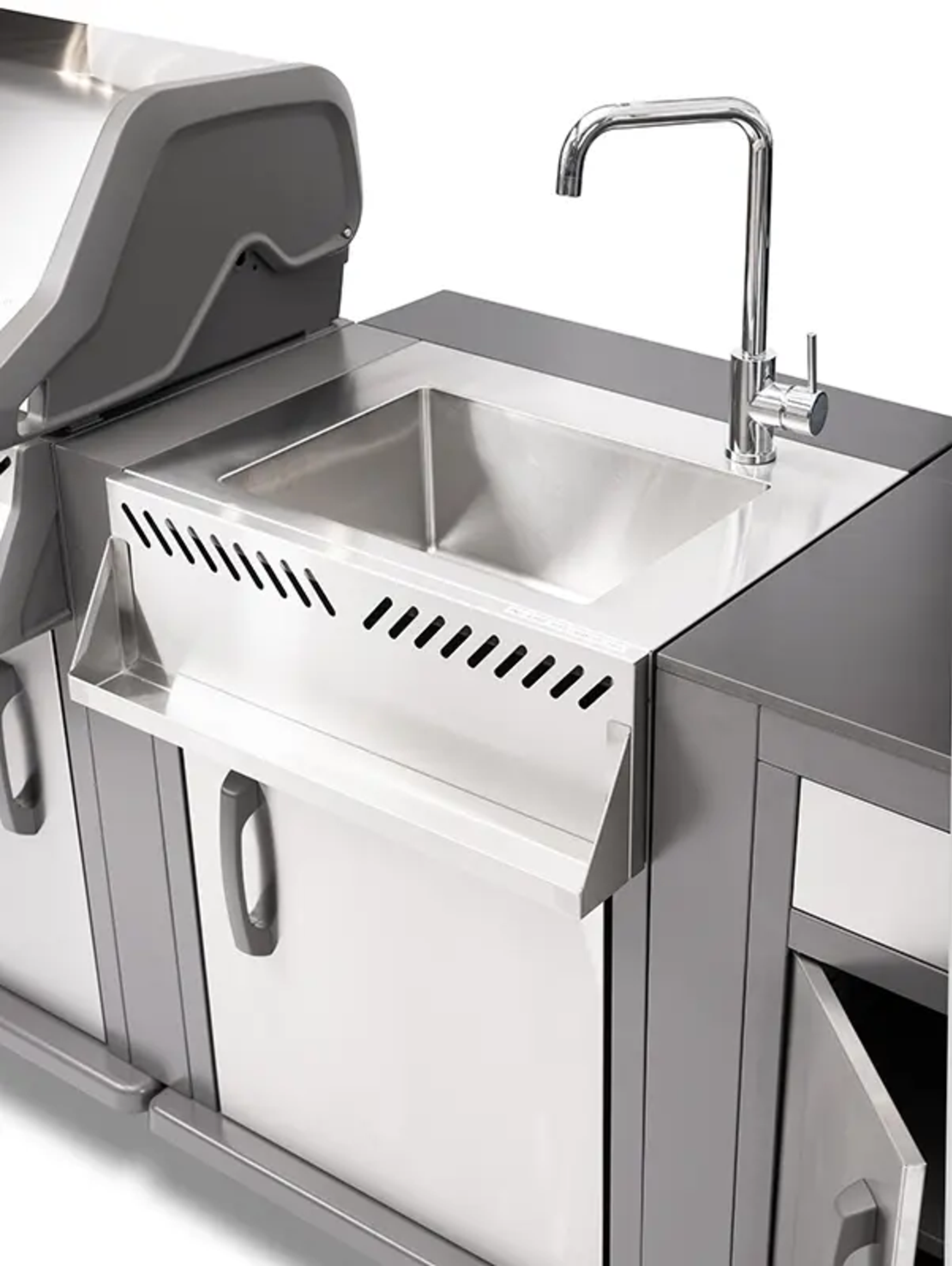 ROGUE MODULAR KITCHEN NAPOLEON – מטבח חוץ מודולרי מנירוסטה | גריל Rogue PRO-S 425 + יחידת מקרר + יחידת כיור