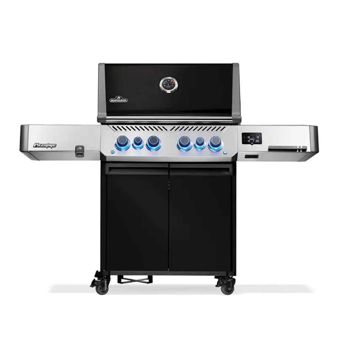 גריל גז Napoleon Prestige 500 Connected RSIB IL שחור | WiFi + Bluetooth | 4 מבערים | SIZZLE ZONE