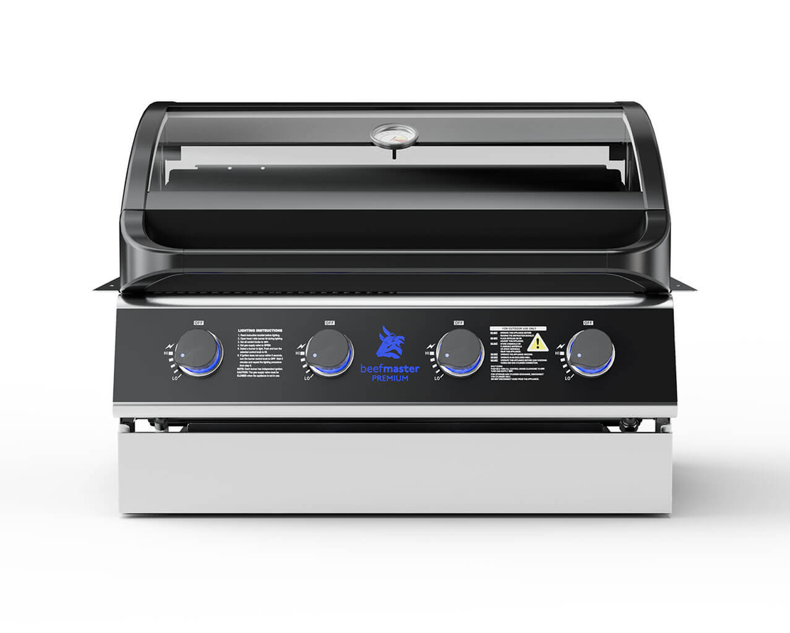 גריל גז בנוי Beefmaster Premium 4 Built-In | 4 מבערי Quad למטבח חוץ