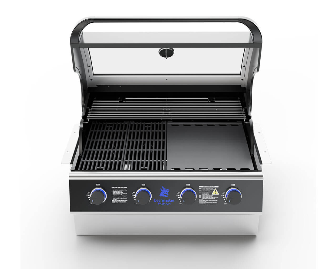 גריל גז בנוי Beefmaster Premium 4 Built-In | 4 מבערי Quad למטבח חוץ