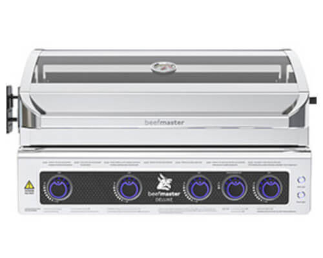 גריל גז בנוי Beefmaster Deluxe 4 Built-In | 4 מבערי Quad, רוטיסרי ואינפרא אדום